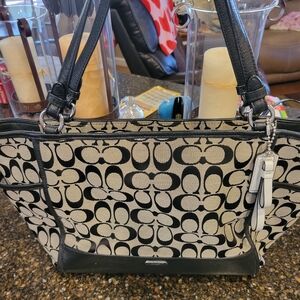 Coach Park Signature Carrie Tote